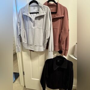 Women’s Old Navy Dynamic Fleece 1/4 Zip Sweatshirt Pullover Set, XL